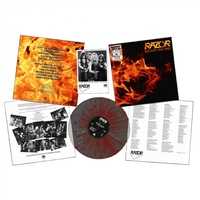 RAZOR　Escape　the　Fire　FIRE　Splatter　Vinyl