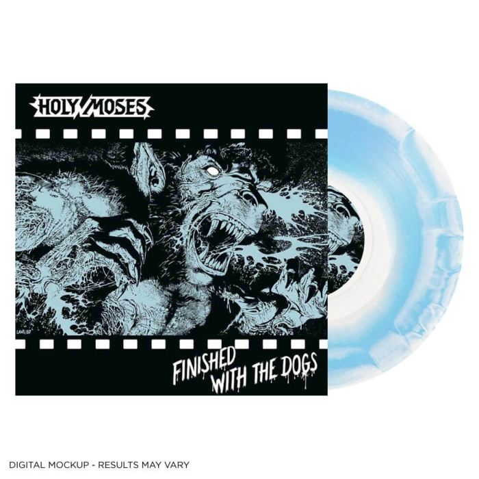 HOLY MOSES - Finished With The Dogs - HELLBLAU WEIßES Mixed Vinyl | Rock &  Heavy Metal Empire