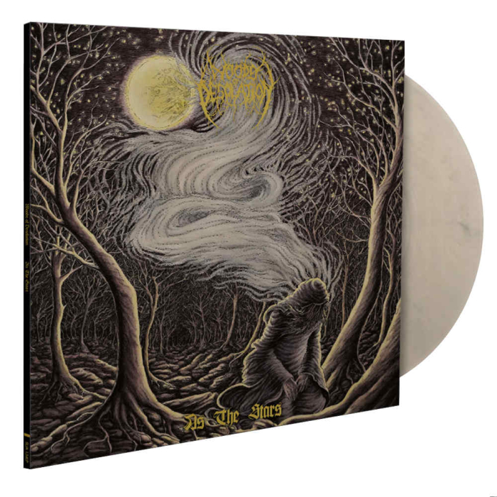 WOODS OF DESOLATION - As The Stars - CLEAR SILVER Marbled Vinyl