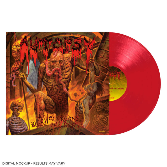 AUTOPSY - Ashes, Organs, Blood And Crypts - RED Vinyl