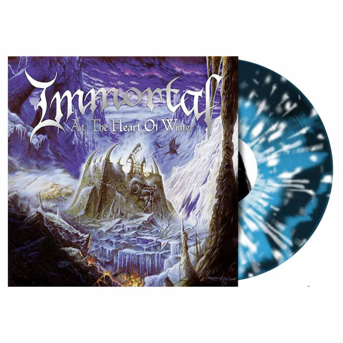 IMMORTAL - At The Heart Of Winter - BLACK BLUE Colour In Colour WHITE  Splatter Vinyl