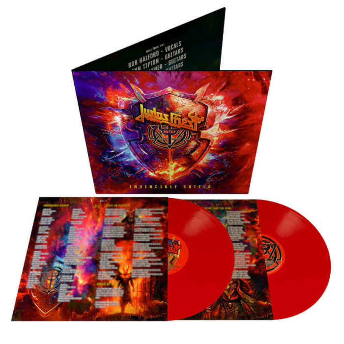 JUDAS PRIEST - Invincible Shield - RED Vinyl