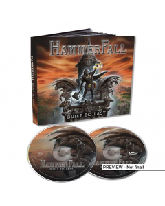 29647 hammerfall built to last mediabook cd + dvd power metal