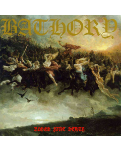 Bathory album cover Blood Fire Death