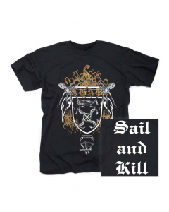 AHAB Sail and Kill T-shirt front and back