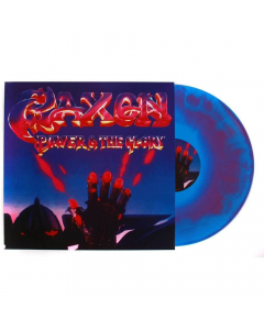 Saxon Power And The Glory Blue Purple Swirl LP
