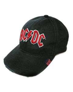 AC/DC - Red On White Logo / Baseball Cap