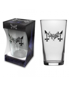 Mayhem Logo Beer Glass
