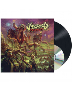 52123 aborted terrorvision black lp and cd death metal