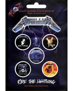 METALLICA - Ride The Lightning / Button Badge Pack