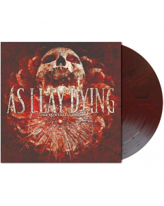 as i lay dying - the powerless rise - opaque-dark-red-black marbled lp