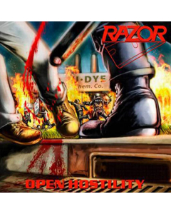 razor - open hostility - transparent bloodred lp