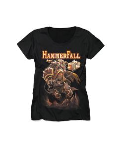 hammerfall one against all girlie shirt