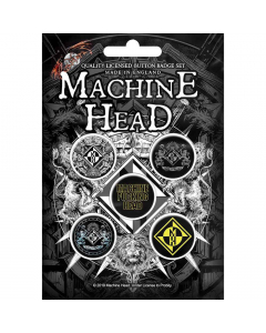 machine head crest button set