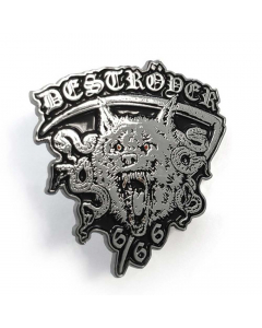 destoryer 666 wolfheart metal pin