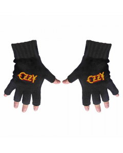 Ozzy Osbourne Logo Fingerless Gloves