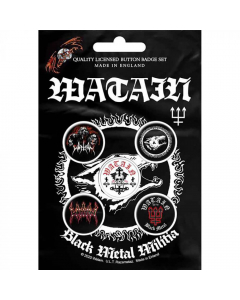 watain black metal militia button pack