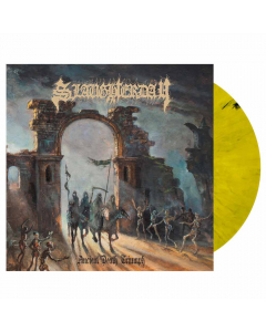 slaughterday ancient death triumph yellow black marbled vinyl