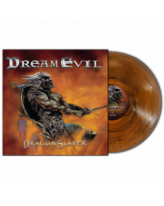 dream evil dragonslayer orange black marbled vinyl
