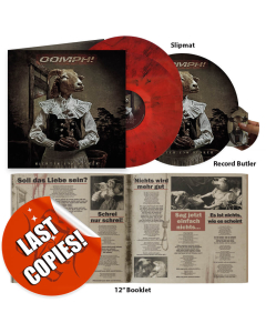Richter und Henker Die Hard Edition: TRANSPARENT ROT SCHWARZ marmorierte 2- Vinyl + Slipmat + 12" Booklet + Record Butler