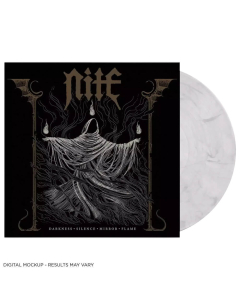 Darkness Silence Mirror Flame - WHITE BLACK Marbled Vinyl