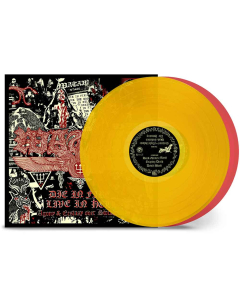 Die In Fire - Live In Hell YELLOW RED 2- Vinyl
