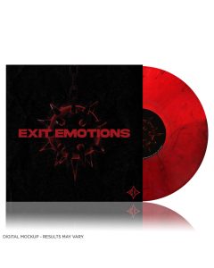 Exit Emotions TRANSPARENT ROT SCHWARZ marmoriertes Vinyl