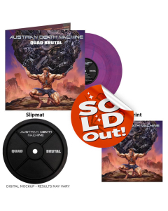 Quad Brutal Die Hard Edition: VIOLETT-BLAU marmoriertes Vinyl + Slipmat + Artprint
