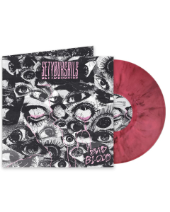 Bad Blood PINK SCHWARZ marmoriertes Vinyl
