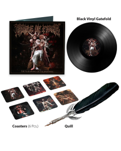 The Screaming Of The Valkyries - Schwarze LP + Federkiel + Untersetzer Deluxe Set