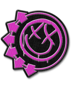 Pink Neon Six Arrows Smile - Patch