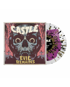 Evil Remains - Purple Milky Clear Colour In Colour with Gold Black Splatter LP