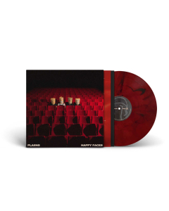 Happy Faces - Dunkelrot Marmorierte LP