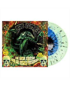 The Lunar Injection Kool Aid Eclipse Conspiracy - Blue in Bottle Green with Black Bone Splatter LP