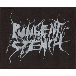 Pungent Stench White Logo On Black Patch