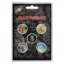 IRON MAIDEN - The Faces Of Eddie / Button Badge Pack