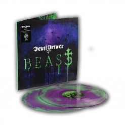 52315 devildriver beast green purple swirl 2-lp death metal 