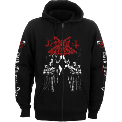 Dark Funeral Shadow Monks zip hoodie front and back