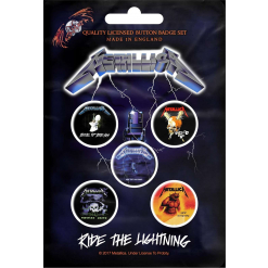 METALLICA - Ride The Lightning / Button Badge Pack