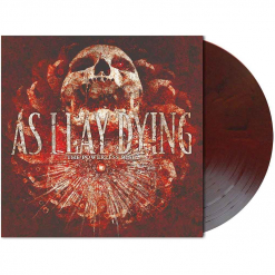 as i lay dying - the powerless rise - opaque-dark-red-black marbled lp