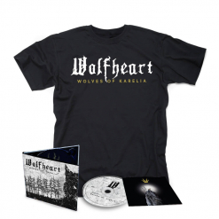 60218 wolfheart wolves of karelia digipak cd + t-shirt bundle melodic death metal