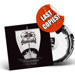skalmöld 10 Year Anniversary - Live in Reykjavik - BLACK WHITE Ink Spot 2 Vinyl gatefold