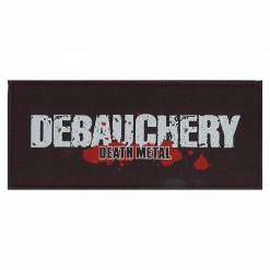 debauchery death metal logo patch