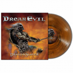 dream evil dragonslayer orange black marbled vinyl