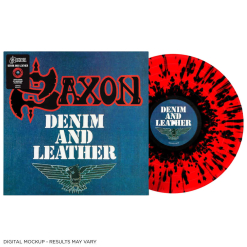 Denim and leather (40th Anniversary) -  Red Black Splatter LP