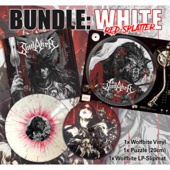 Wolfbite - WHITE RED Splatter Vinyl BUNDLE 