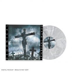Death Infernal - WHITE GREY BLACK Marbled Vinyl