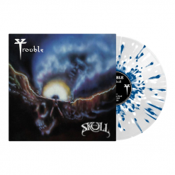 The Skull - CLEAR BLUE WHITE Splatter Vinyl