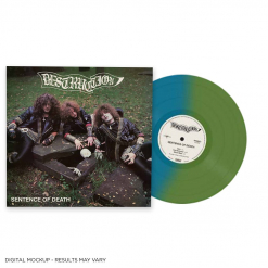 Sentence Of Death US Cover - GREEN BLUE Bi-Coloured Vinyl
