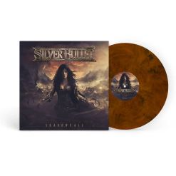 Shadowfall - ORANGE SCHWARZ Marmoriertes Vinyl